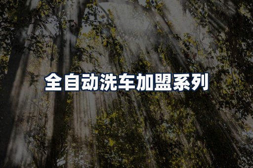全自动洗车加盟